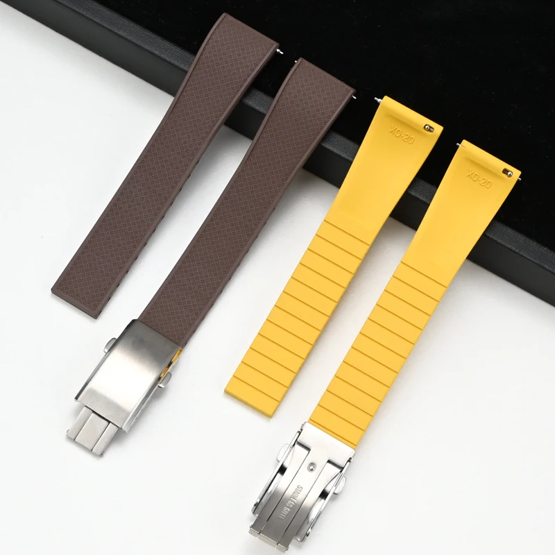 Fluoro Rubber Watch Band FKM T - Suede Strap Watch review and price