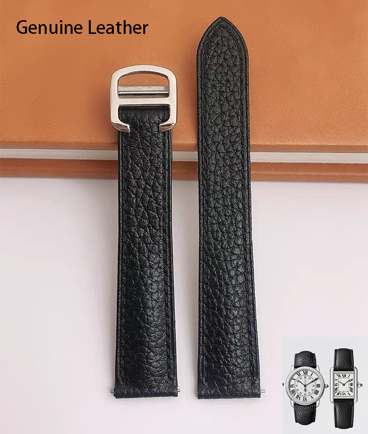 Genuine Leather Watch Strap Su - Cartier Watch Ballon Bleu review and price