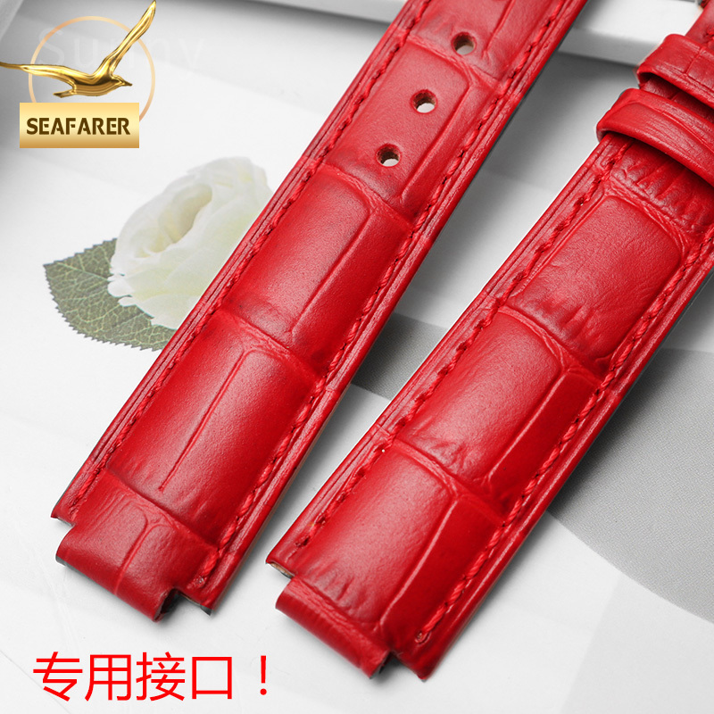 Genuine Leather Watch Strap fo - Cartier Watch Ballon Bleu review and price