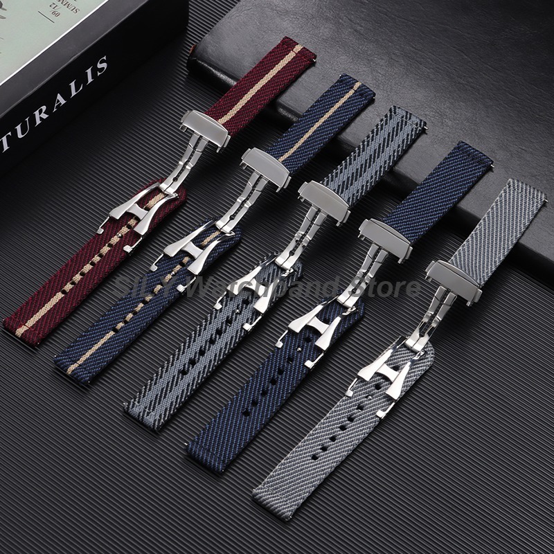 Woven Canvas Fabric Watch Band - Suede Strap Watch review and price