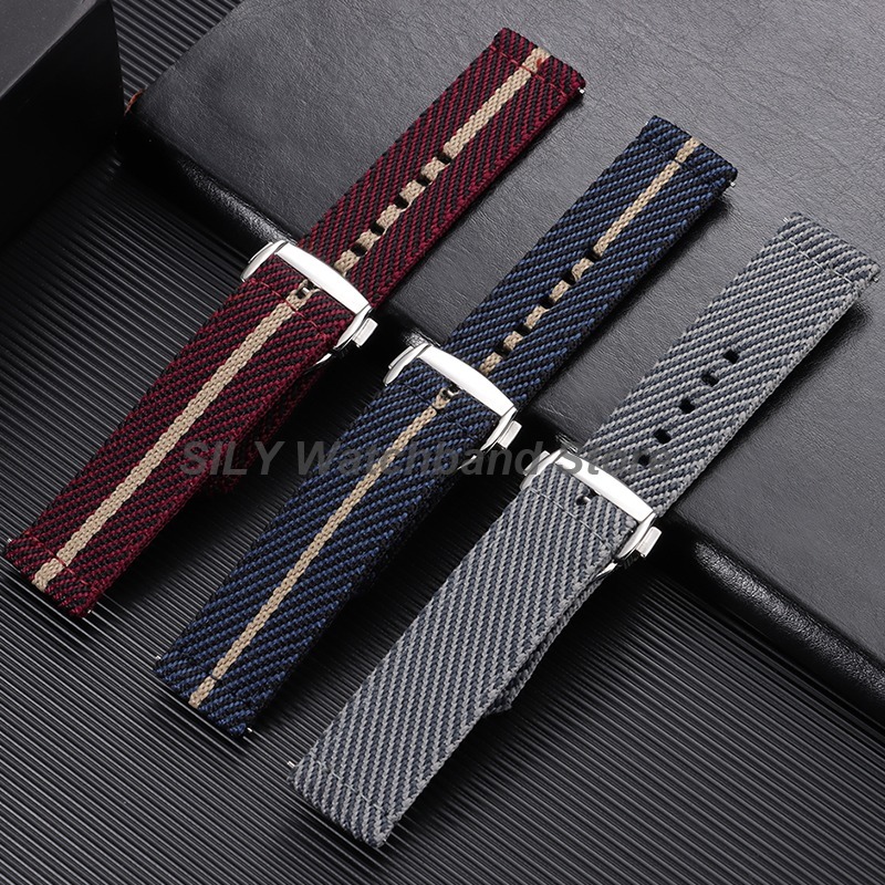 Woven Canvas Fabric Watch Band - Suede Strap Watch review and price
