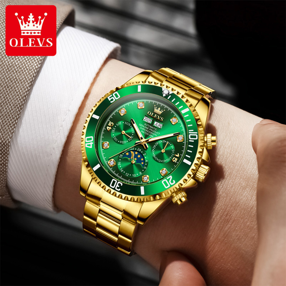 OLEVS 6729 Automatic Watch Man - Omega Watch Constellation review and price