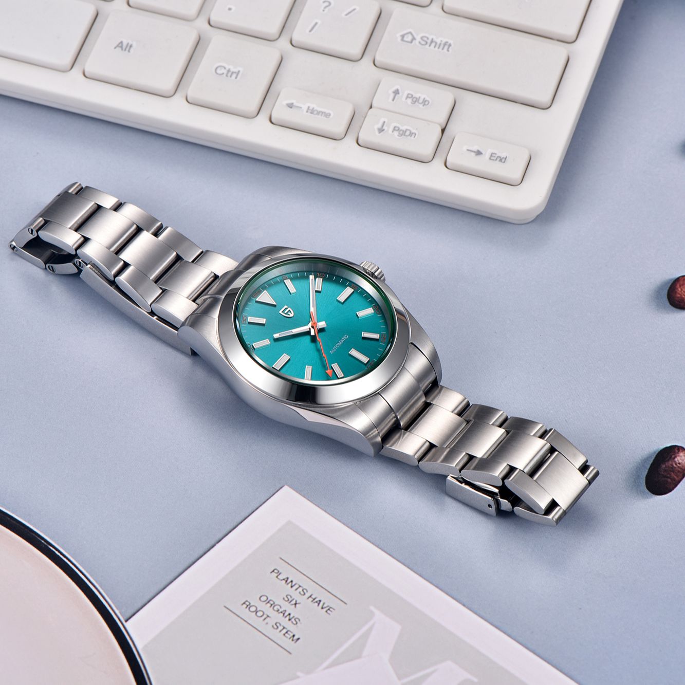 PAGANI DESIGN Green Glass Men' - Seiko Watch Presage review and price